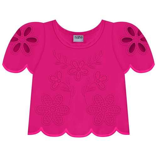 BLUSA CROPPED - INFANTIL  FEMININO - TAMANHO 10 AO 16 # 6000285 - NANAI