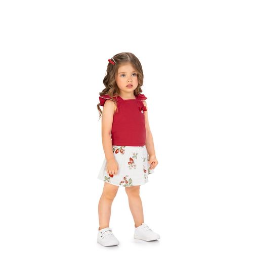 CONJUNTO INFANTIL -  FEMININO - TAMANHO 4 AO 8 # 2001024 - MILON