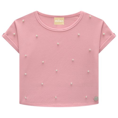 CROPPED FEMININO INFANTIL - TAMANHO 10 AO 14 # 2001146 - MILON