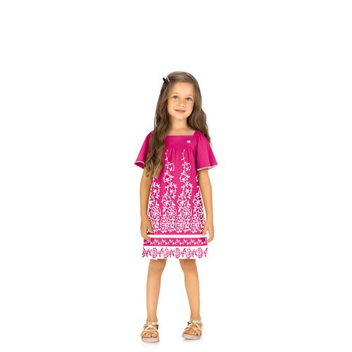 VESTIDO FEMININO INFANTIL - TAMANHO 4 AO 8 #2001033 - MILON