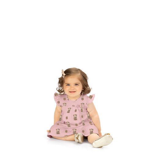 VESTIDO FEMININO INFANTIL -  TAMANHO  6 A 24 MESES #2001108 - MILON