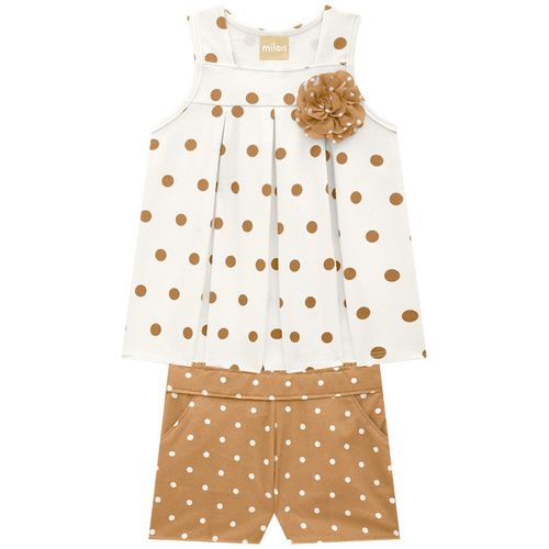 CONJUNTO - FEMININO -  INFANTIL - TAMANHO 4 AO 8 # 2001023 - MILON