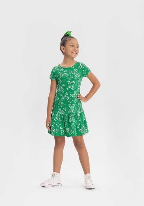 VESTIDO INFANTIL - FEMININO - TAMANHO 4 AO 10 # 19529 - LUNENDER ALAKAZOO