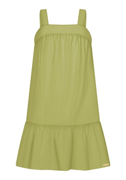 VESTIDO INFANTIL - FEMININO TECIDO LINHO - TAMANHO 4 AO 10 # A0151 - LUNENDER ALAKAZOO