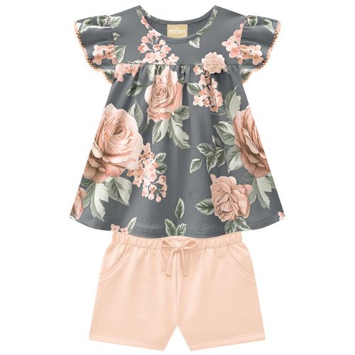 CONJUNTO INFANTIL - FEMININO - TAMANHO 2 AO 3 #2001020 - MILON