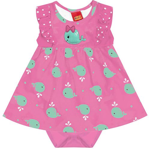 VESTIDO FEMININO INFANTIL -  TAMANHO 6 A 24 MESES #1001120 - KYLY