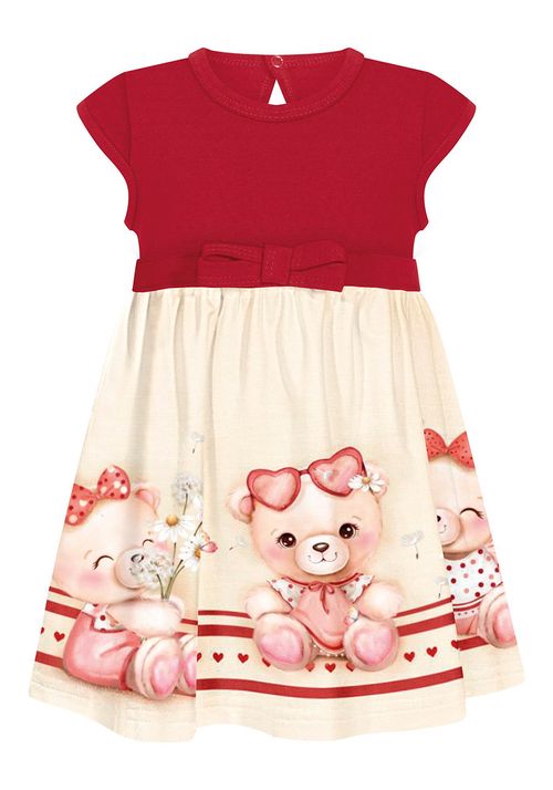 VESTIDO INFANTIL - FEMININO - MOLETINHO SOFT - TAMANHO P AO G # A0120 - LUNENDER ALAKAZOO