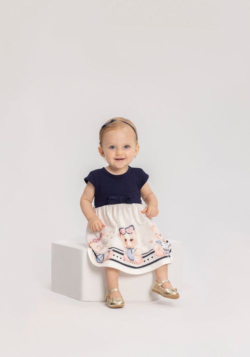 VESTIDO INFANTIL - FEMININO - MOLETINHO SOFT - TAMANHO 2 AO 3 # A0120 - LUNENDER ALAKAZOO