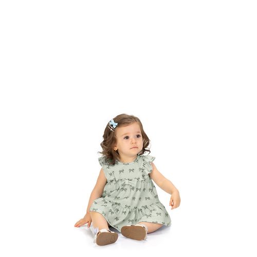 VESTIDO COM CALCINHA INFANTIL - TAMANHO 6M AO 24M #2001111 - MILON