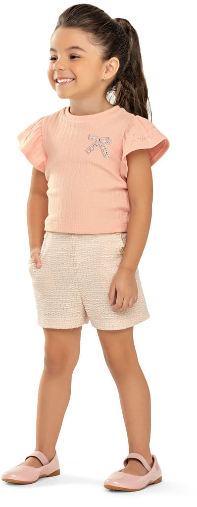 CONJUNTO FEMININO-  INFANTIL - TAMANHO 4 AO 8 # 37124 - ANGERÔ