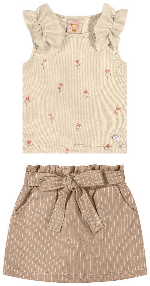 CONJUNTO FEMININO INFANTIL - TAMANHO 2 AO 3 #37129 - ANGERÔ