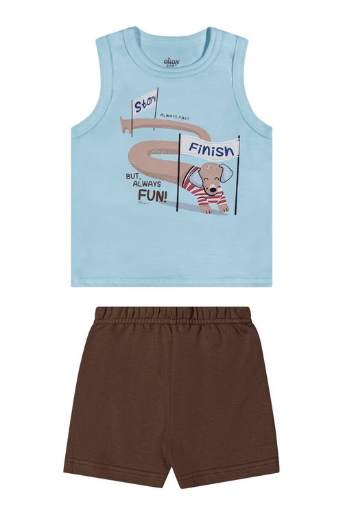 CONJUNTO INFANTIL -  MASCULINO - TAMANHO 1 AO 3 # 201322 - ELIAN