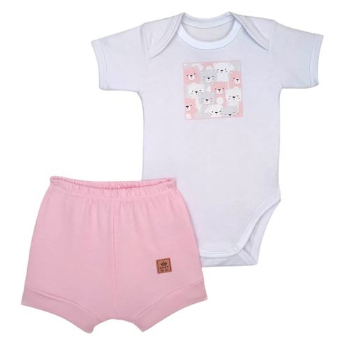 CONJUNTO MANGA CURTA - FEMININO -  TAMANHO P AO G #BABY BEST