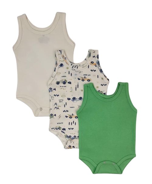 KIT BODY REGATA - 3 UNIDADES -TAMANHO P AO G # 1002162 - ESTILINHO