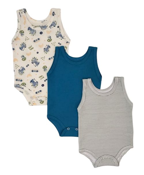 KIT BODY REGATA - 3 UNIDADES -TAMANHO P AO G # 1002163 - ESTILINHO