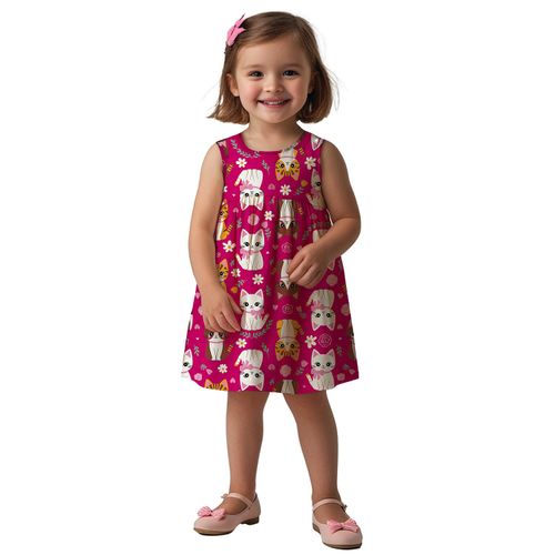VESTIDO FEMININO - INFANTIL - TAMANHO 2 AO 3 # 1001239 - KYLY