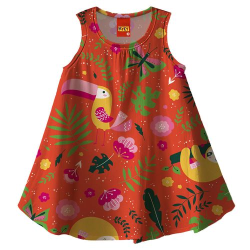 VESTIDO FEMININO -  INFANTIL - TAMANHO 1 AO 8 #1001266 - KYLY