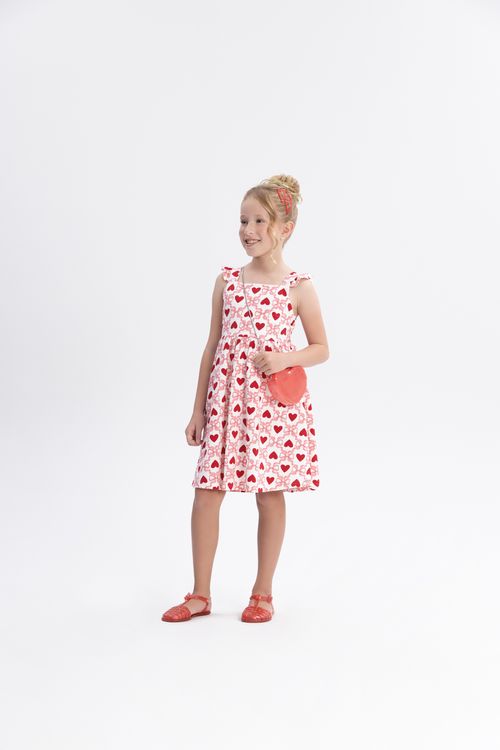 VESTIDO FEMININO - INFANTIL -  TAMANHO 4 AO 10 # A5253 - LUNENDER ALAKAZOO