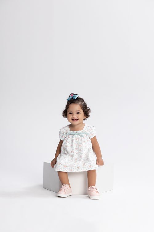 VESTIDO COM CALCINHA - INFANTIL - FEMININO - TAMANHO P AO G # A5214 - LUNENDER ALAKAZOO