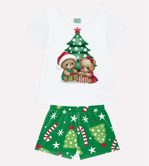 PIJAMA INFANTIL - FEMININO - TAMANHO 1 AO 16  #1001381 - KYLY