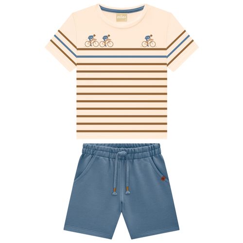 CONJUNTO MASCULINO-  INFANTIL - TAMANHO 2 AO 3 # 2001340 - MILON
