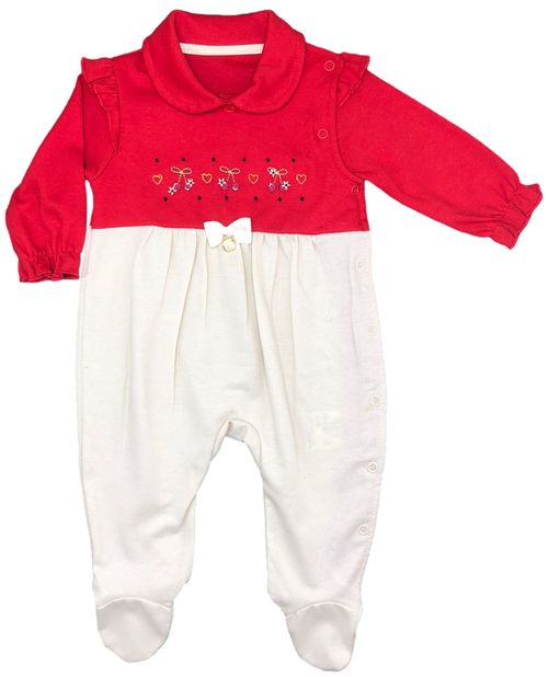 MACACÃO LONGO - CEREJA - TAMANHO RN AO M # 26191 - PRESENTE DE ANJO