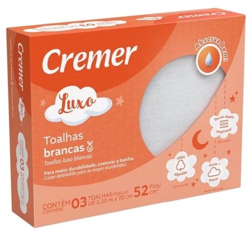 TOALHA LUXO - 3 UNIDADES # 332865 - CREMER