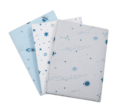 CUEIRO FLANELADO ESTAMPADO - 3 UNIDADES #4504 - PAPI