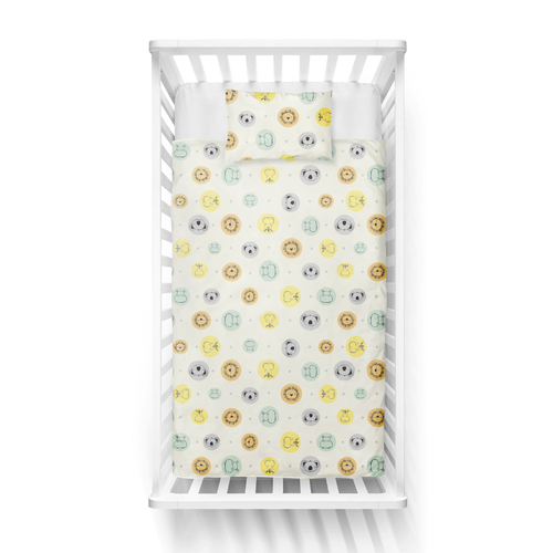 JOGO DE BERÇO KARINHO - TAMANHO PADRÃO - ESTAMPADO - 3 PEÇAS # 27001 - PAPI