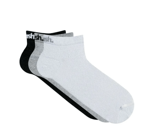 KIT MEIA SAPATILHA- 3 PARES - TAMANHO 34 AO 44 # 205.02 - MASH