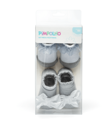 KIT MEIA C/2 PARES - FEMININO - TAMANHO RN # 0301121 - PIMPOLHO