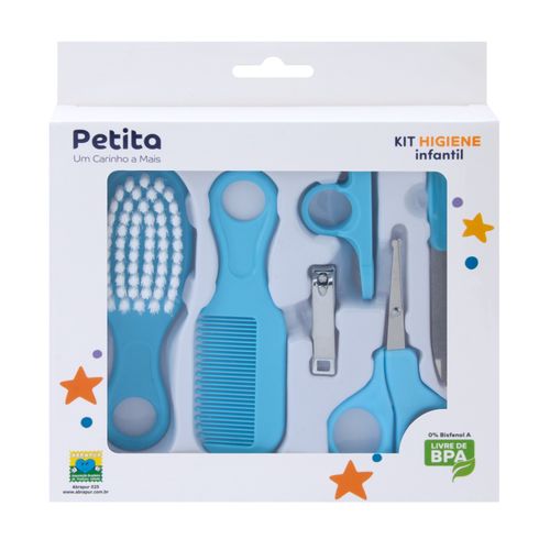 KIT HIGIENE CUIDADOS BEBE # 1111-AZR - PETITA