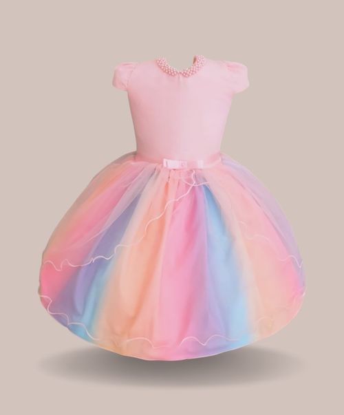 VESTIDO DE FESTA - TAMANHO 1 AO 3 # 8021 - RAFA GIRLS