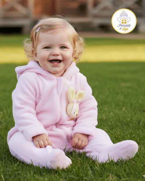 MACACÃO LONGO -  COELHA - TAMANHO RN AO G # 26275 - PRESENTE DE ANJO