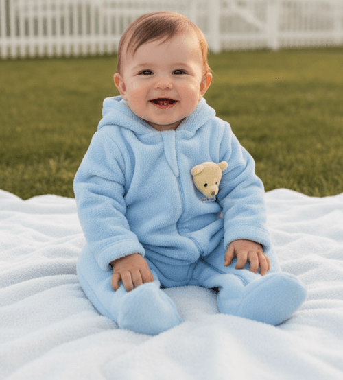 MACACÃO LONGO - URSO - TAMANHO RN AO G # 26276 - PRESENTE DE ANJO