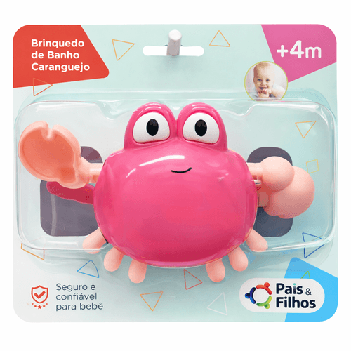 BRINQUEDO DE BANHO - CARANGUEJO #793120 - GALA PAIS & FILHOS