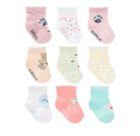 KIT MEIA COLORIDA - FEMININO - 3 PARES - TAMANHO ZERO # 0300784 - PIMPOLHO