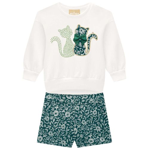 CONJUNTO INFANTIL - FEMININO - TAMANHO 4 AO 8 #2001494 - MILON