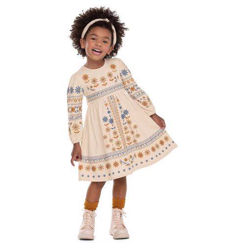 VESTIDO FEMININO -  INFANTIL - TAMANHO 4 AO 8 # 6000392 - NANAI