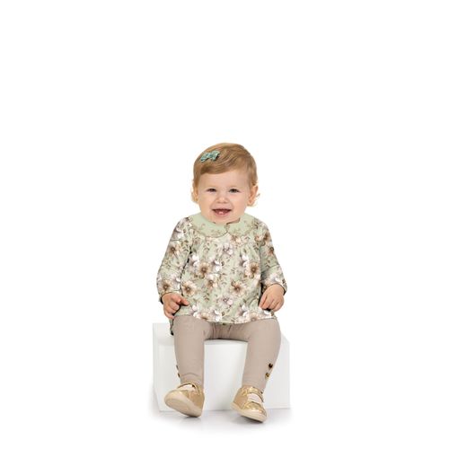 CONJUNTO INFANTIL -  FEMININO - TAMANHO 6M AO 18M # 2001430 - MILON