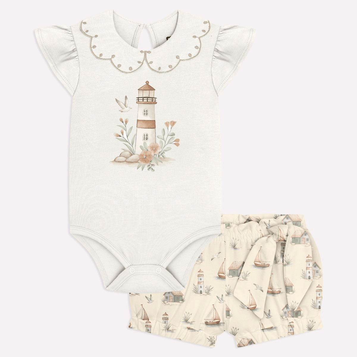 CONJUNTO FEMININO - INFANTIL - TAMANHO 6A AO 18M #2001845 - MILON